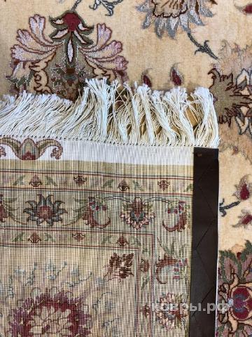 ковер ручной работы Иранский ковер ручной работы из шелка и шерсти Tabriz (Табриз Авшан) 3.94x3.02 — фото 4