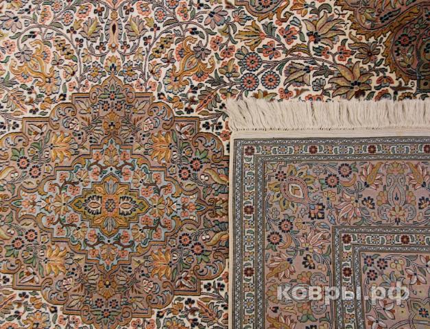 ковер ручной работы Шелковый Индийский ковер ручной работы Kashmir (Кашмир) 1.23x1.88 — фото 2