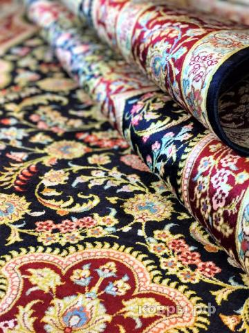 ковер ручной работы Шелковый Иранский ковер ручной работы Qum (Кум) 1.9x1.25 — фото 4