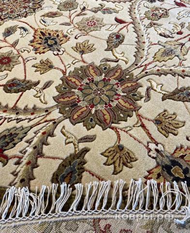 ковер ручной работы Индийский ковер ручной работы из шелка и шерсти Agra (Агра) 4.05x4.05 — фото 4