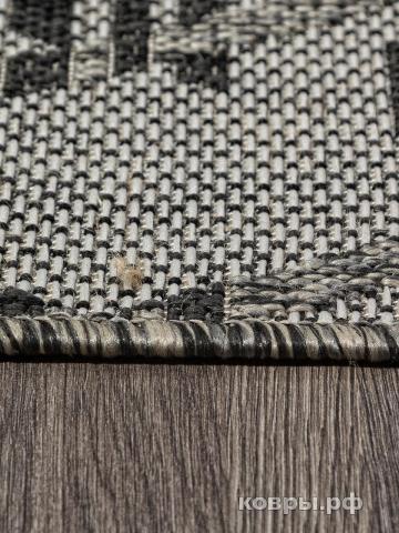 ковер Ковер MERINOS KAIR S135 BLACK-GRAY — фото 4