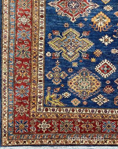 ковер ручной работы Шерстяной Афганский ковер ручной работы Kazakh (Казах) 3.16x2.42 — фото 2