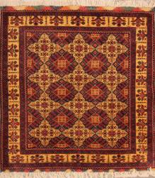 Афганский ковер ручной работы из шелка и шерсти Merinos (Меринос) 1.4x1.35