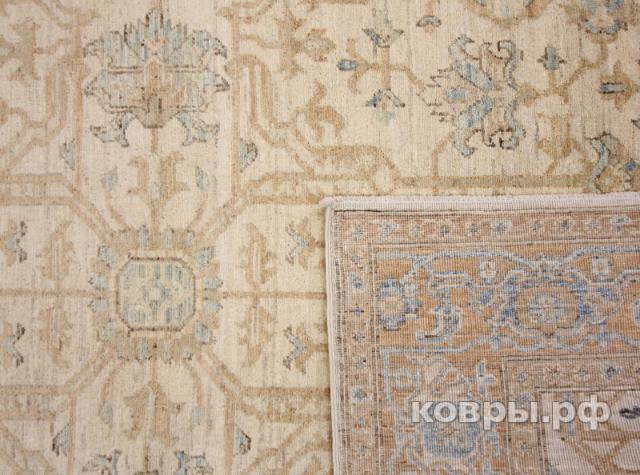 ковер ручной работы Шерстяной Афганский ковер ручной работы Сhoubi Ziegler (Чуби зиглер) 2.13x1.37 — фото 2