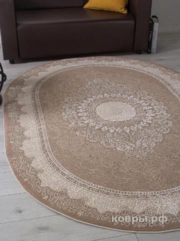 ковер Ковер KARMEN HALI ARMINA 04076A BROWN / BROWN Овал — фото 4