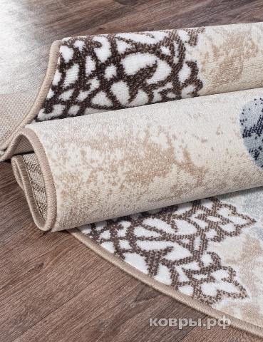 ковер Merinos Valencia Deluxe d309 CREAM-BROWN Овал — фото 4