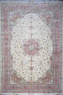 Иранский ковер ручной работы из шелка и шерсти Tabriz (Табриз) 6.05x3.95