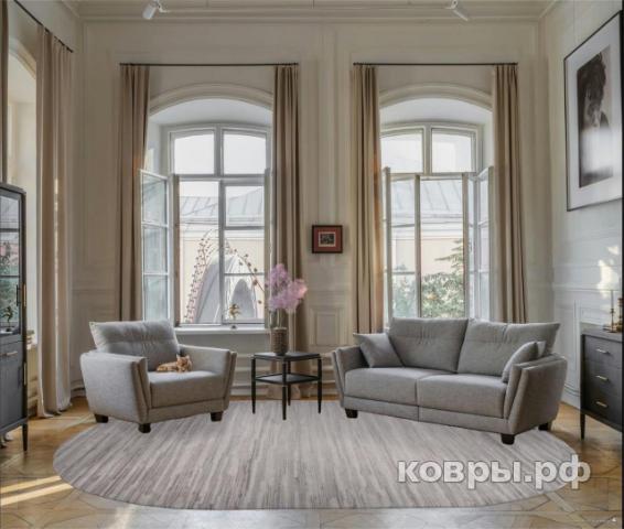 ковер Ковер MERINOS DIOS F441 GRAY Овал — фото 3