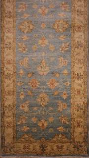 Шелковый Афганский ковер ручной работы Сhoubi Ziegler (Чуби зиглер) 2.96x0.84