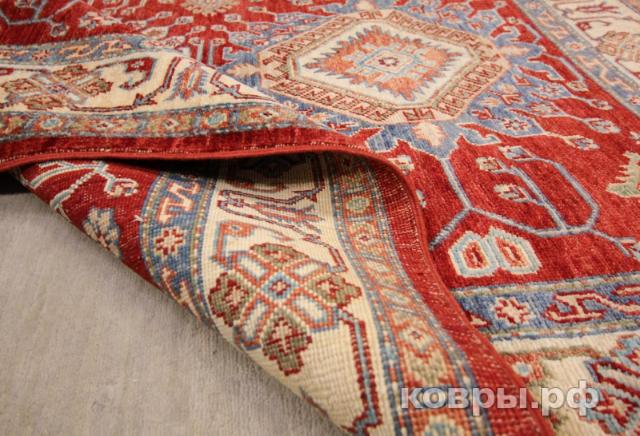 ковер ручной работы Шелковый Афганский ковер ручной работы Kazakh (Казах) 1.85x1.26 — фото 4