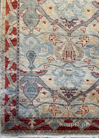 ковер ручной работы Шерстяной Афганский ковер ручной работы Сhoubi Ziegler (Чуби зиглер) 5.37x1.03 — фото 3