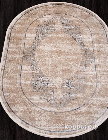 ковер KARMEN HALI LISSABON SI054A BROWN / BROWN Овал — фото 2