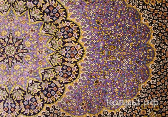 ковер ручной работы Шелковый Китайский ковер ручной работы 1.56x0.93 — фото 2