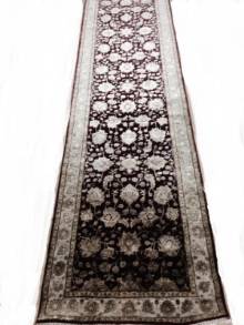 Индийский ковер ручной работы из шелка и шерсти Agra (Агра) 4.34x0.77