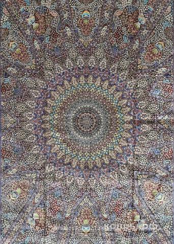 ковер ручной работы Шелковый Иранский ковер ручной работы  Qum (Кум) 4x3 — фото 5