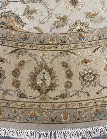 ковер ручной работы Индийский ковер ручной работы из шелка и шерсти Aurora (Аврора) 3.05x3.05 — фото 3