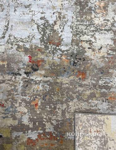 ковер ручной работы Индийский ковер ручной работы из шелка и шерсти 2.44x1.68 — фото 4