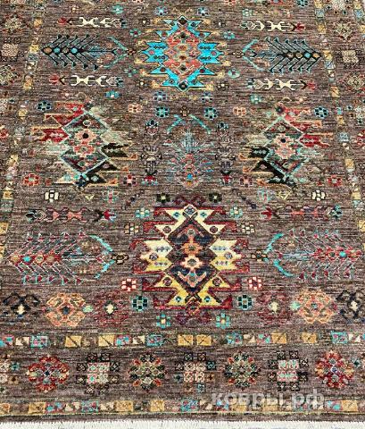 ковер ручной работы Шелковый Афганский ковер ручной работы Сhoubi (Чуби файн) 1.94x1.24 — фото 2