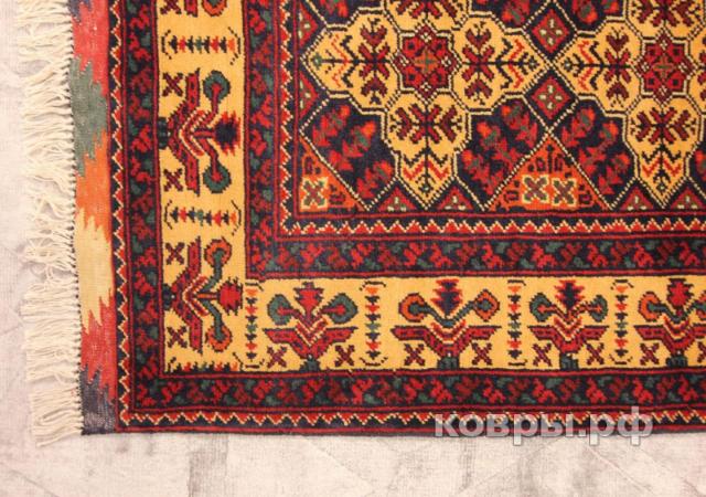 ковер ручной работы Афганский ковер ручной работы из шелка и шерсти Merinos (Меринос) 1.4x1.35 — фото 2