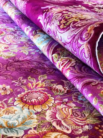 ковер ручной работы Шелковый Китайский ковер ручной работы Hereke (Хереке) 3.53x2.6 — фото 3