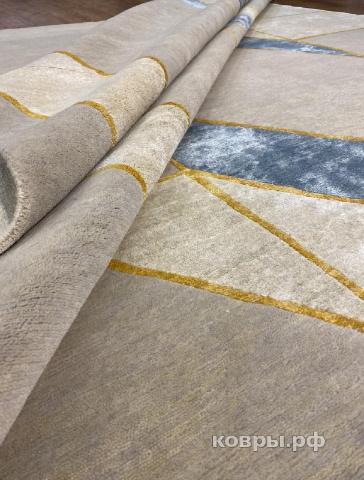 ковер ручной работы Индийский ковер ручной работы из шелка и шерсти 3.66x2.8 — фото 3