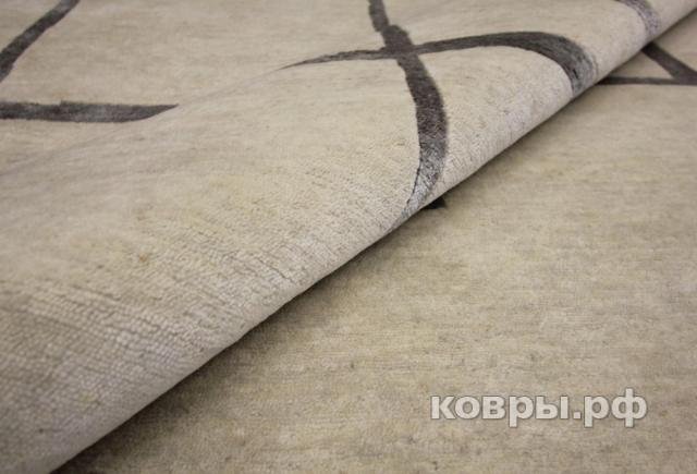 ковер ручной работы Индийский ковер ручной работы из шелка и шерсти 2.53x2 — фото 4