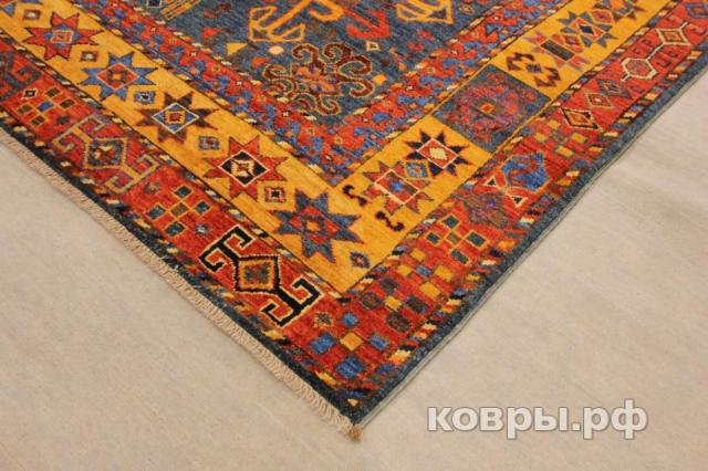 ковер ручной работы Шелковый Афганский ковер ручной работы Сhoubi (Чуби файн) 2.02x1.57 — фото 3