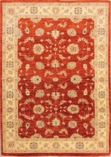 Афганский ковер ручной работы из шелка и шерсти Сhoubi Ziegler (Чуби зиглер) 1.72x1.25