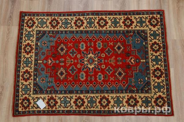 ковер ручной работы Пакистанский ковер ручной работы Казах 1.05x1.49м — фото 2