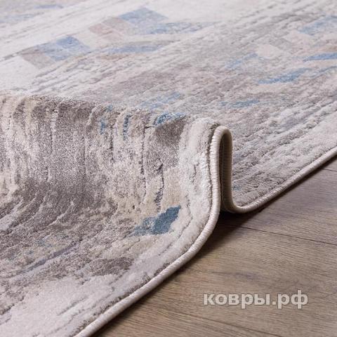 ковер OZKAPLAN Kalahari W9732 L.BEIGE / L.BLUE овал — фото 3