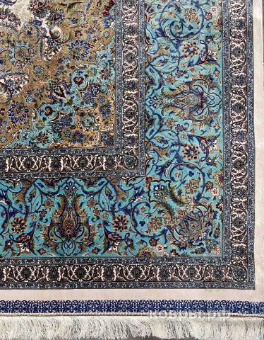 ковер ручной работы Шелковый Иранский ковер ручной работы Qum (Кум) 3.5x2.5 — фото 3