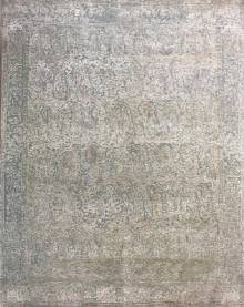 Индийский ковер ручной работы из шелка и шерсти 2.46x3.12