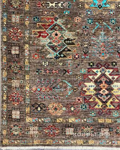 ковер ручной работы Шелковый Афганский ковер ручной работы Сhoubi (Чуби файн) 1.94x1.24 — фото 3