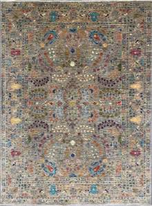 Шелковый Афганский ковер ручной работы Сhoubi (Чуби файн) 2.76x2.1