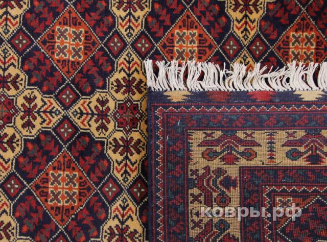 ковер ручной работы Афганский ковер ручной работы из шелка и шерсти Merinos (Меринос) 1.4x1.35 — фото 3