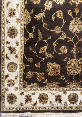 ковер ручной работы Индийский ковер ручной работы из шелка и шерсти 1.25x4.3 — фото 2