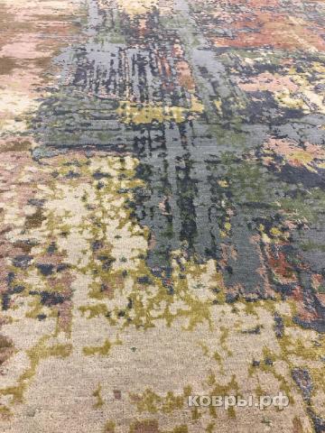 ковер ручной работы Индийский ковер ручной работы из шелка и шерсти 2.95x1.98 — фото 2