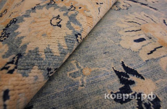 ковер ручной работы Шелковый Афганский ковер ручной работы Сhoubi Ziegler (Чуби зиглер) 4.4x2.8 — фото 5