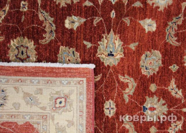 ковер ручной работы Афганский ковер ручной работы из шелка и шерсти Сhoubi Ziegler (Чуби зиглер) 1.72x1.25 — фото 2