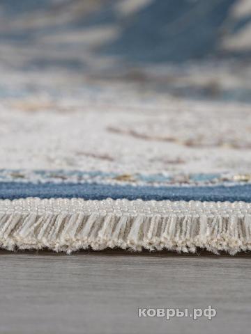 ковер Ковер ARDA ZARINA A050B D.BLUE SHIRINK / CREAM Овал — фото 5