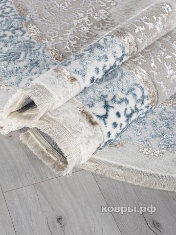 ковер Ковер ARDA EFSAN L270A CREAM SHRINK / BLUE FDY Овал — фото 4