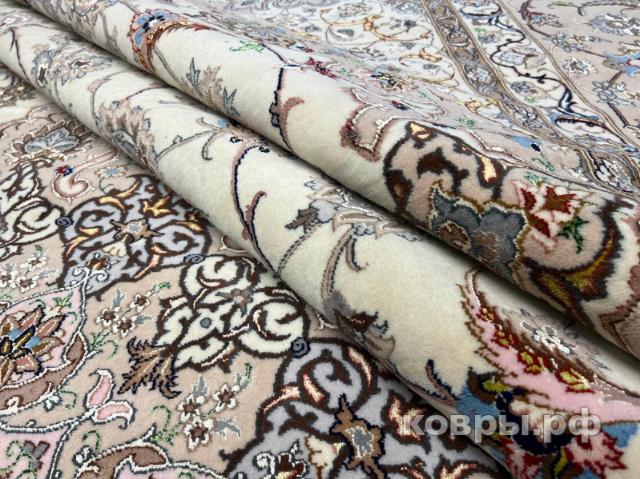 ковер ручной работы Иранский ковер ручной работы из шелка и шерсти Isfahan (Исфахан) 5.1x3.6 — фото 2