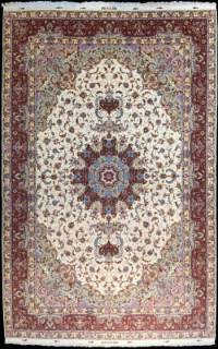 Иранский ковер ручной работы из шелка и шерсти Tabriz (Табриз Олия) 6.2x4.03