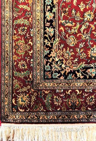 ковер ручной работы Шелковый Индийский ковер ручной работы Kashmir (Кашмир пара) 1.55x0.92 — фото 3