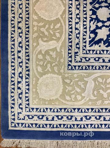 ковер ручной работы Индийский ковер ручной работы из шелка и шерсти Rajkumar (Ражкумар) 4.65x3.6 — фото 2