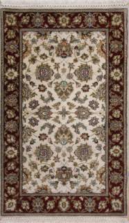 Шерстяной Индийский ковер ручной работы 1.3x0.78