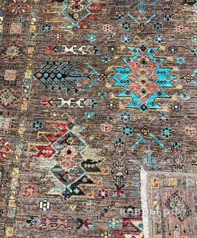 ковер ручной работы Шелковый Афганский ковер ручной работы Сhoubi (Чуби файн) 1.94x1.24 — фото 4