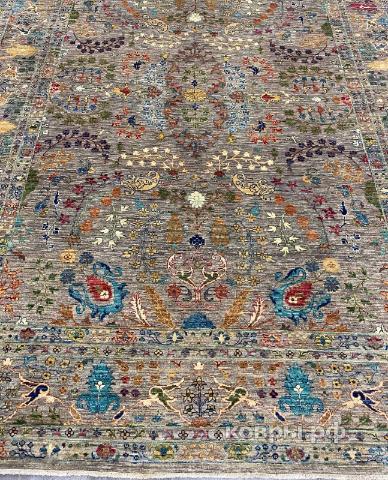 ковер ручной работы Шелковый Афганский ковер ручной работы Сhoubi (Чуби файн) 2.76x2.1 — фото 2