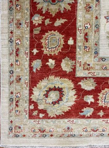 ковер ручной работы Афганский ковер ручной работы из шелка и шерсти Сhoubi Ziegler (Чуби зиглер) 4.85x3.86 — фото 4