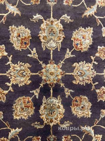 ковер ручной работы Индийский ковер ручной работы из шелка и шерсти 1.25x4.3 — фото 3